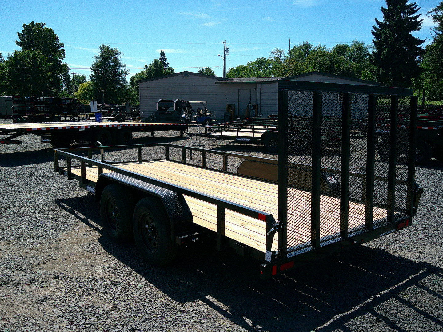 New 2025 Sure-Trac 7x16 Tube Top 7K Utility Trailer