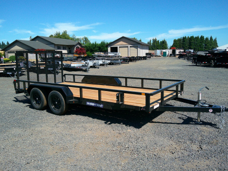 New 2025 Sure-Trac 7x16 Tube Top 7K Utility Trailer