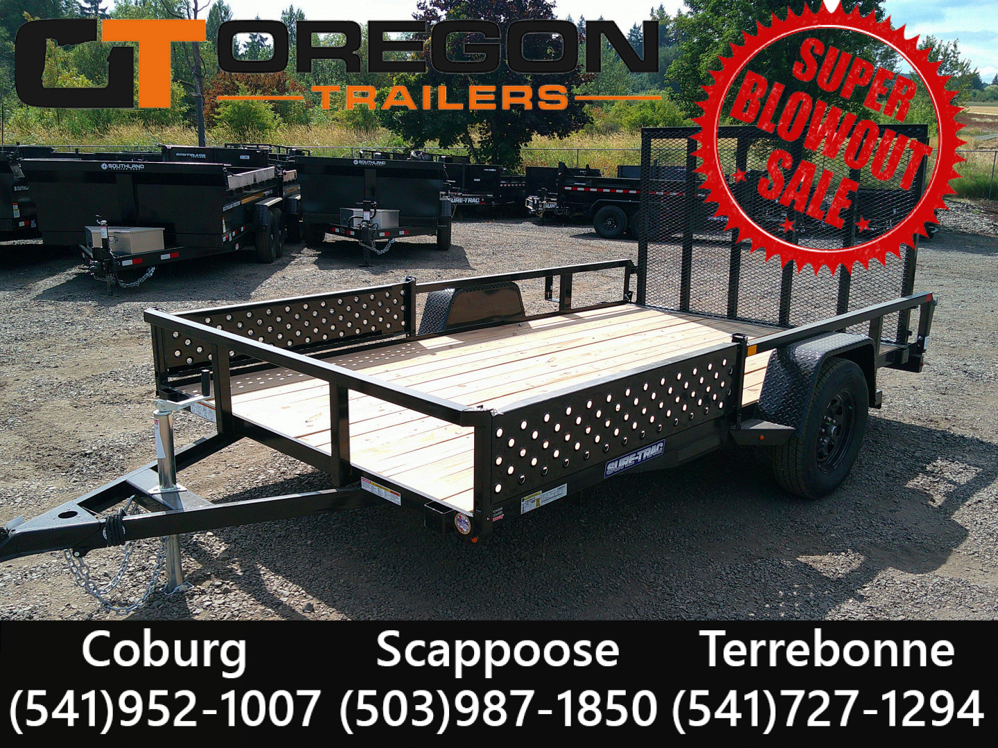 New 2025 Sure-Trac 5x10 Tube Top 3K Utility Trailer
