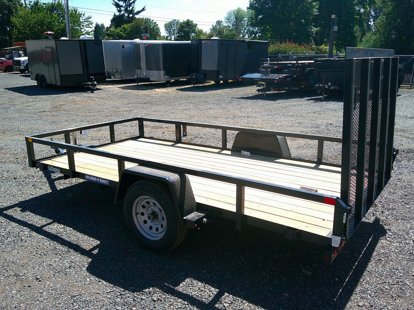New 2025 Sure-Trac 6x12 Tube Top 3K Utility Trailer