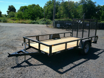 New 2025 Sure-Trac 6x12 Tube Top 3K Utility Trailer