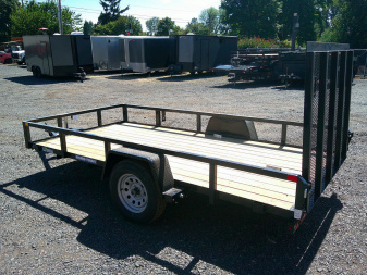 New 2025 Sure-Trac 6x12 Tube Top 3K Utility Trailer