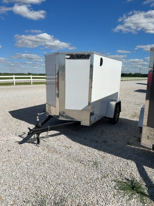 New 2026 CARGO EXPRESS EX DLX 5' x 8' 3K Idler Ramp Door Enclosed Cargo Trailer
