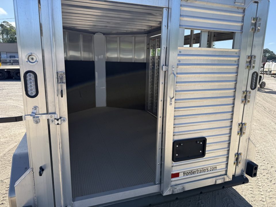 New LIV127 FRONTIER 7' X 12' ALUMINUM LIVESTOCK TRAILER