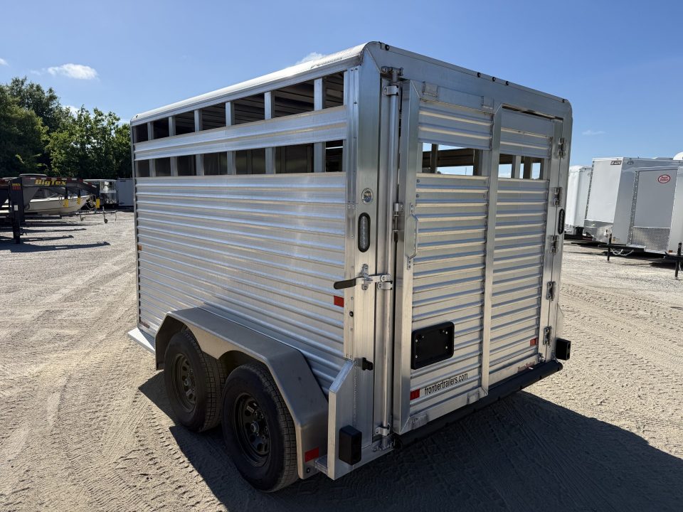 New LIV127 FRONTIER 7' X 12' ALUMINUM LIVESTOCK TRAILER