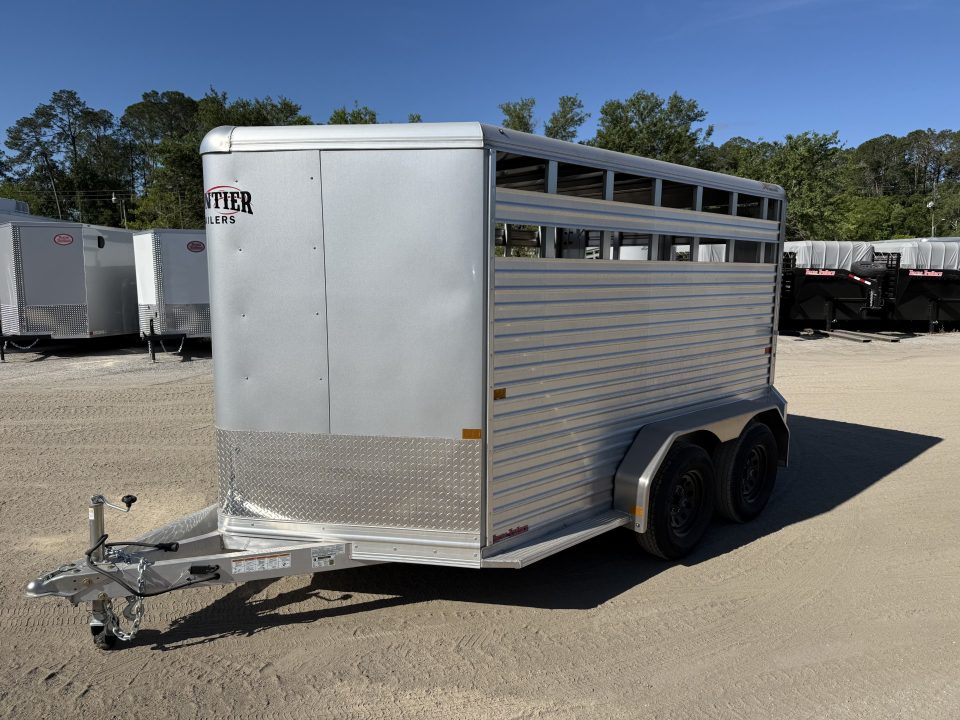 New LIV127 FRONTIER 7' X 12' ALUMINUM LIVESTOCK TRAILER