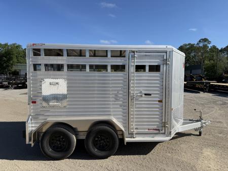 New LIV127 FRONTIER 7' X 12' ALUMINUM LIVESTOCK TRAILER