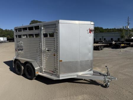 New LIV127 FRONTIER 7' X 12' ALUMINUM LIVESTOCK TRAILER