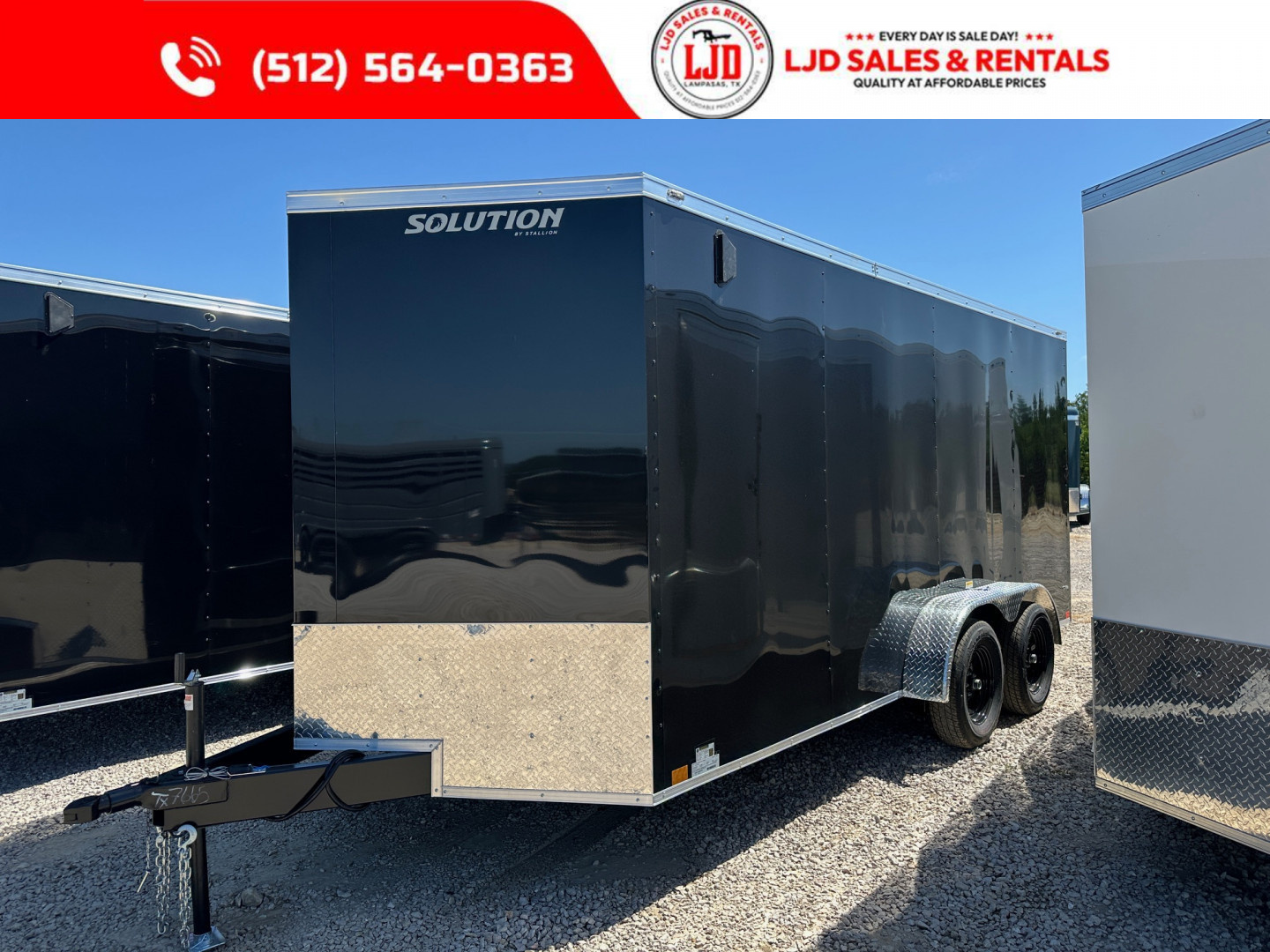 New 2025 Stallion - Enclosed /Cargo Trailer 7' x 16'