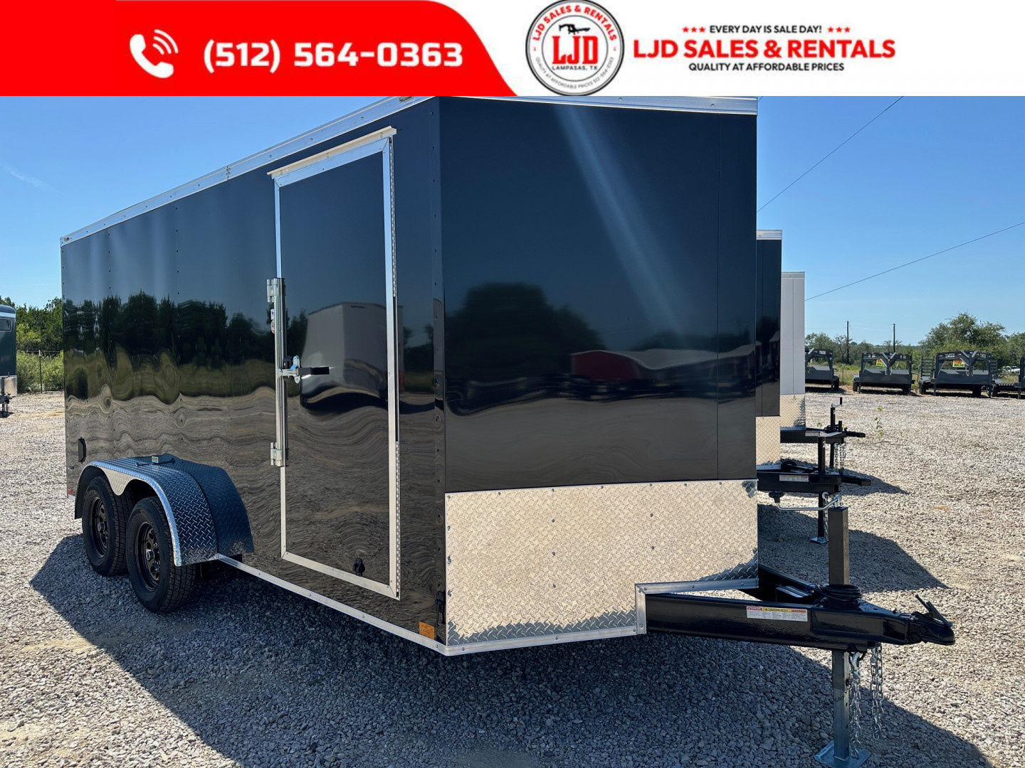 New 2025 Stallion 7'X6'6 X16' Cargo / Enclosed Trailer