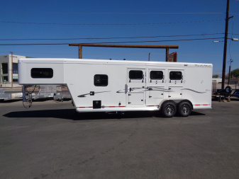 New 2026 Trails West * CLASSIC LQ 3-H * Classic LQ 3-Horse 7x7 Side Tack Goose Neck Horse Trailer