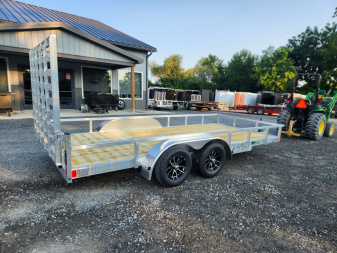 New 2025 BLACK RHINO EXT714 7' x 14' Utility Trailer