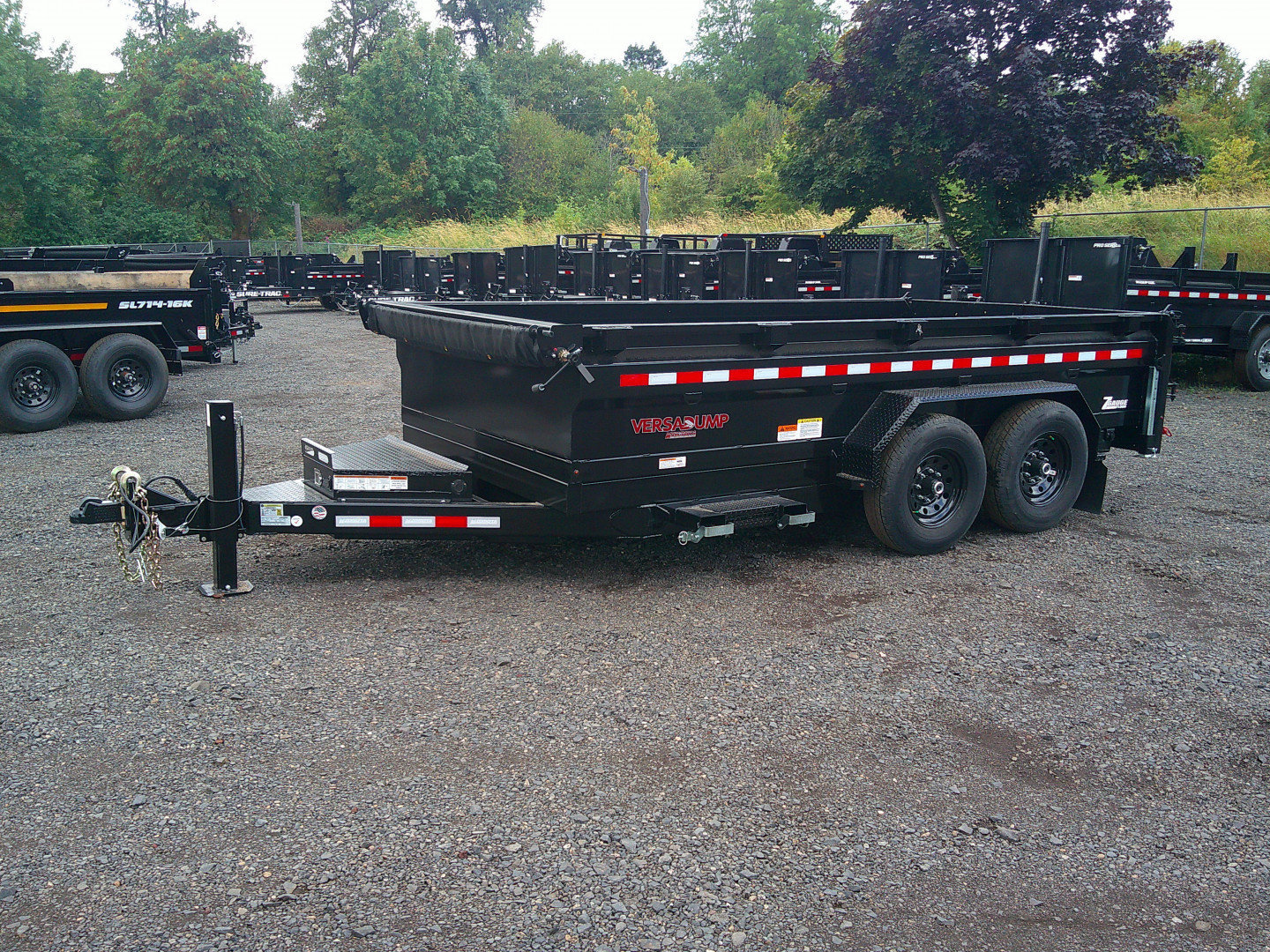New 2025 Midsota 7x14 Tandem Axle 15.4K Scissor Dump Trailer