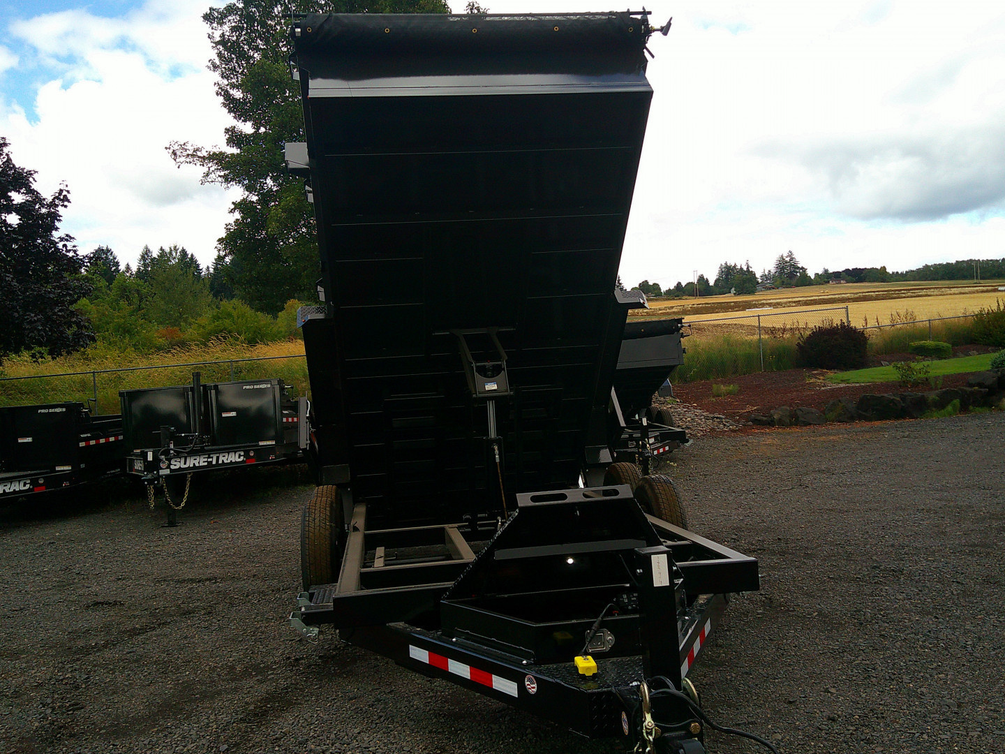 New 2025 Midsota 7x14 Tandem Axle 15.4K Scissor Dump Trailer