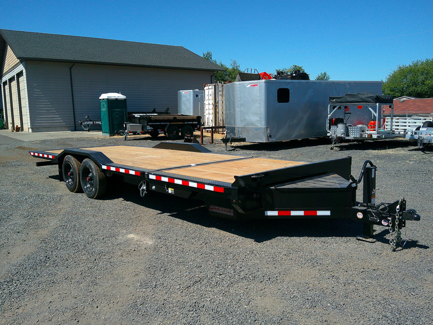 New 2025 Midsota 8.5x24 (18 + 6) 17.6K Equipment Trailer