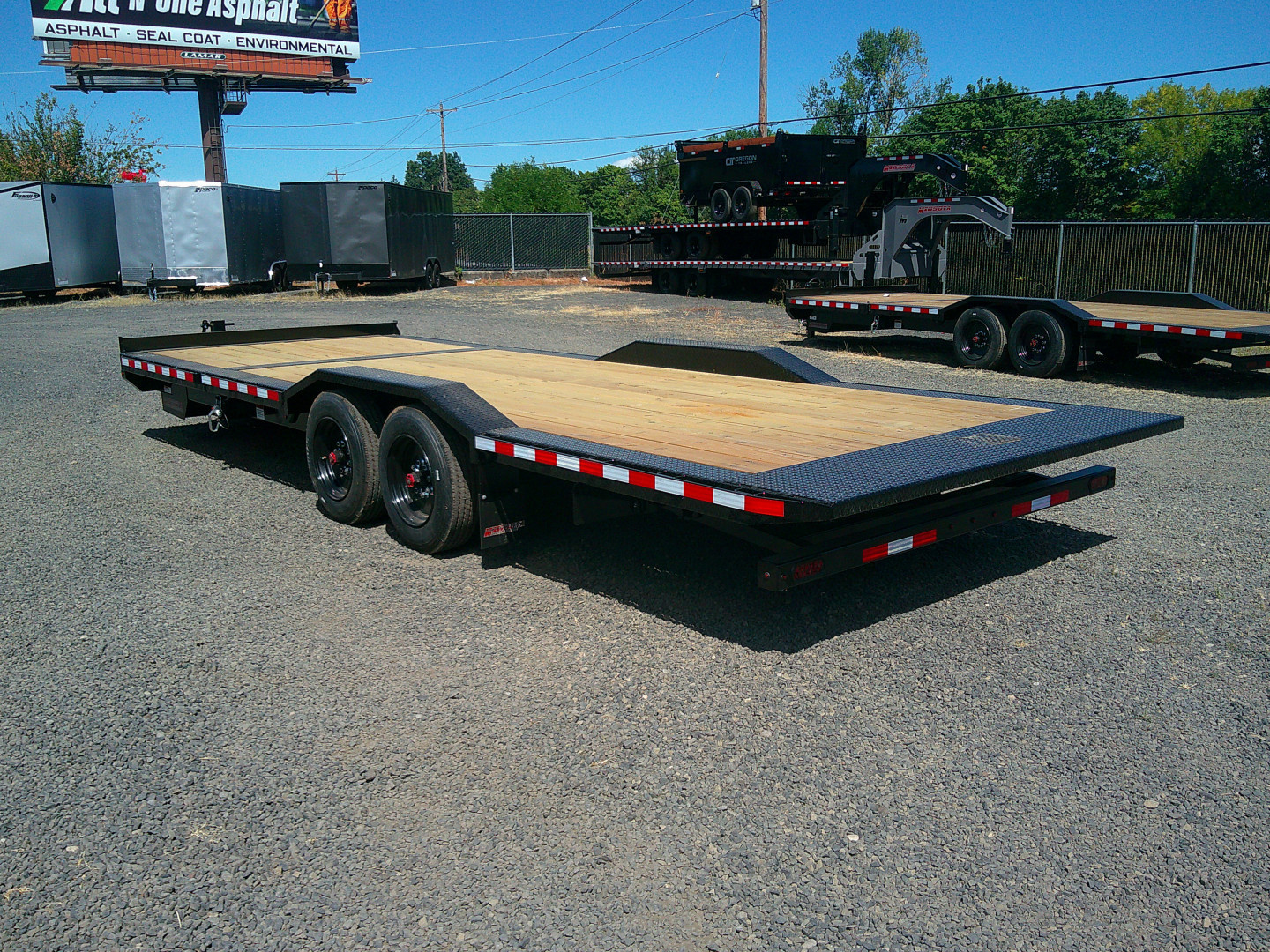 New 2025 Midsota 8.5x24 (18 + 6) Tandem Axle 17.6K Equipmen Tilt Trailer