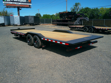 New 2025 Midsota 8.5x24 (18 + 6) Tandem Axle 17.6K Equipmen Tilt Trailer