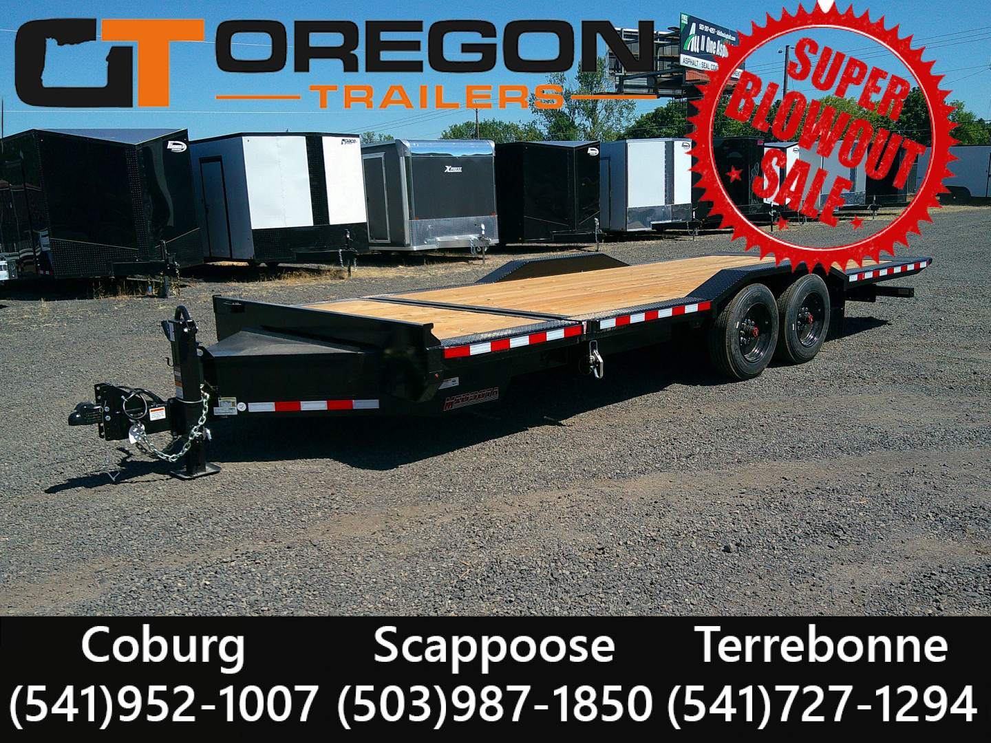 New 2025 Midsota 8.5x 22 (18+4) Equipment Trailer