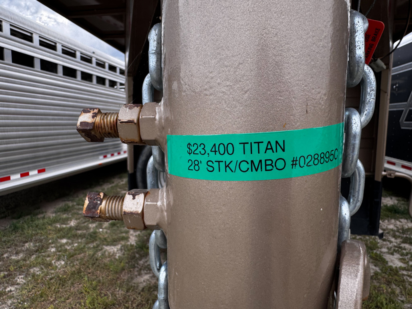 Used 2003 Titan Trailer 28' Stock Combo Trailer