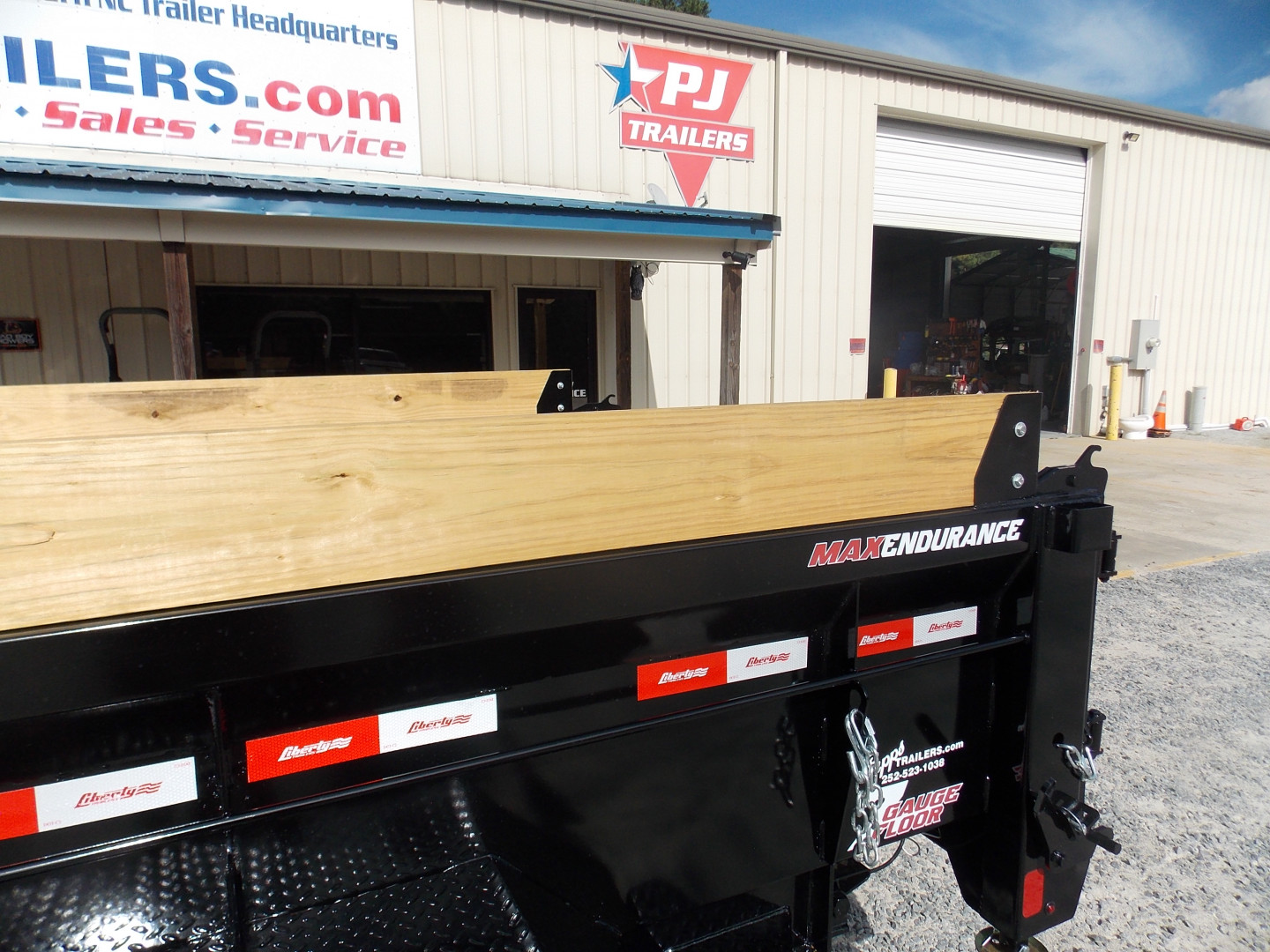 New 2025 Liberty LD14K83X14B8TSFT, 83" X 14' Telescopic Dump Trailer