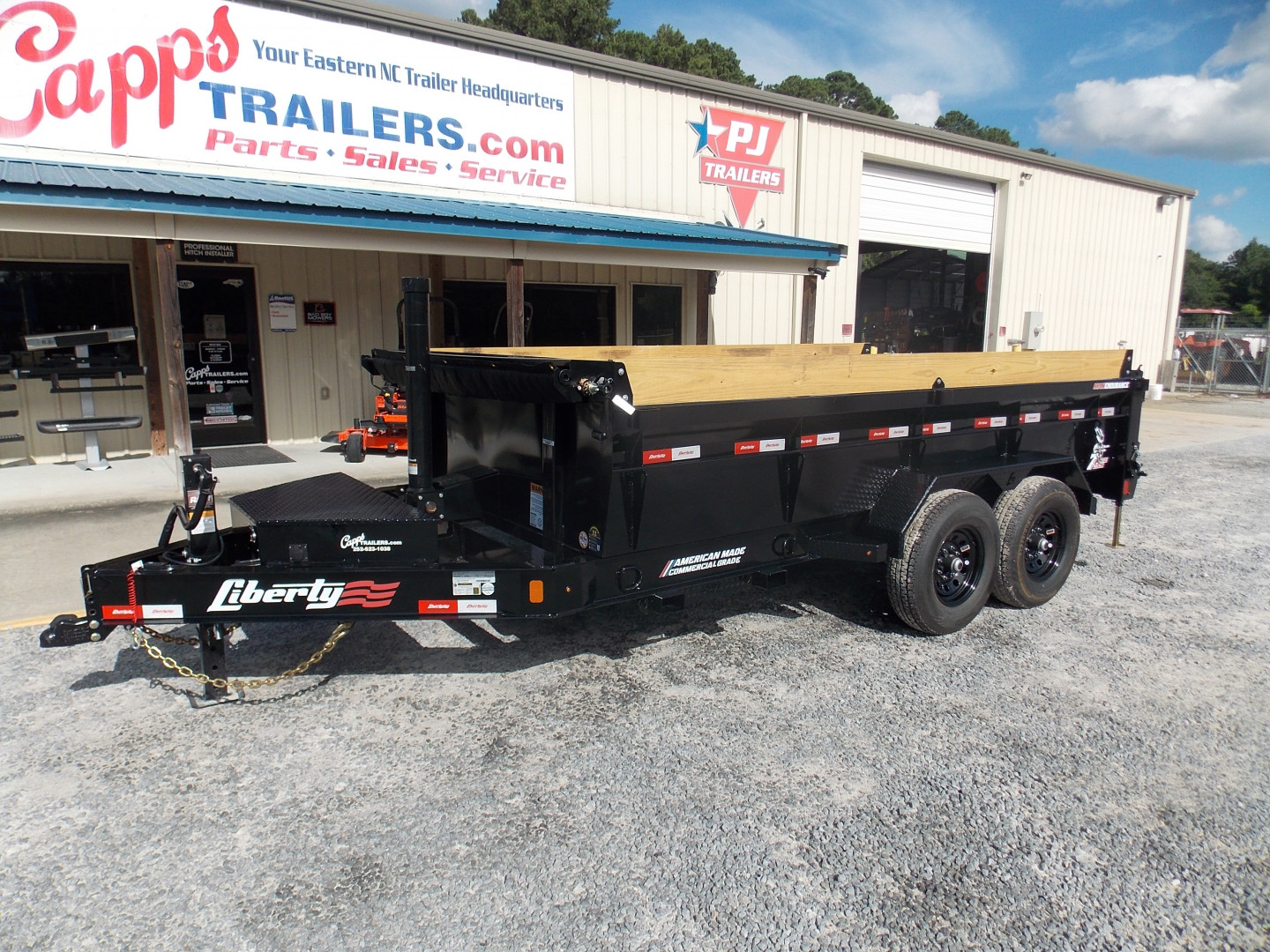 New 2025 Liberty LD14K83X14B8TSFT, 83" X 14' Telescopic Dump Trailer