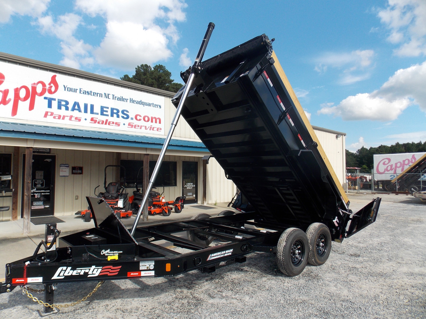 New 2025 Liberty LD14K83X14B8TSFT, 83" X 14' Telescopic Dump Trailer