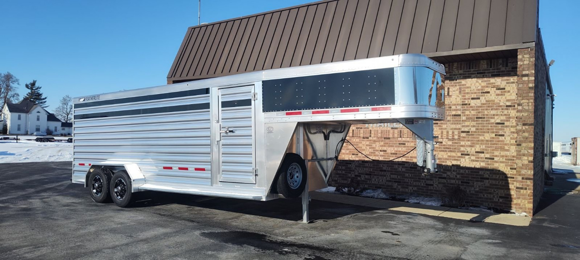 New 2025 6'7" x 20' Featherlite Trailers 8117 Livestock Trailer