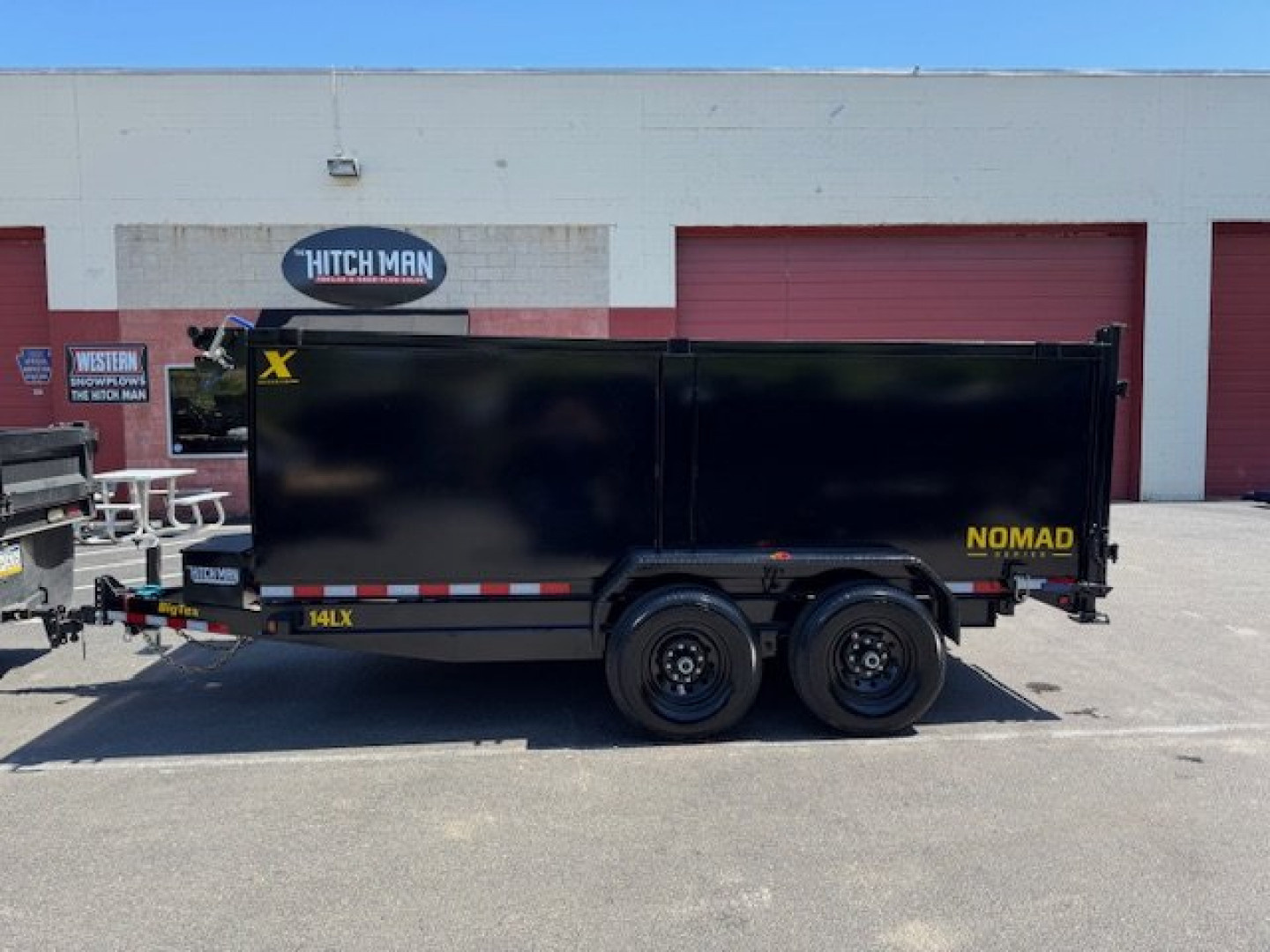 New 7 x 14 Big Tex Low Pro  14LX Scissor 4' High Side Dump Trailer 14k