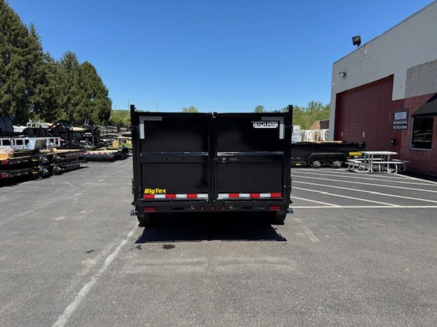 New 7 x 14 Big Tex Low Pro  14LX Scissor 4' High Side Dump Trailer 14k