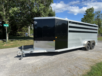 New 2025 Frontier Trailers 7x20 Stock Low Pro Horse Trailer