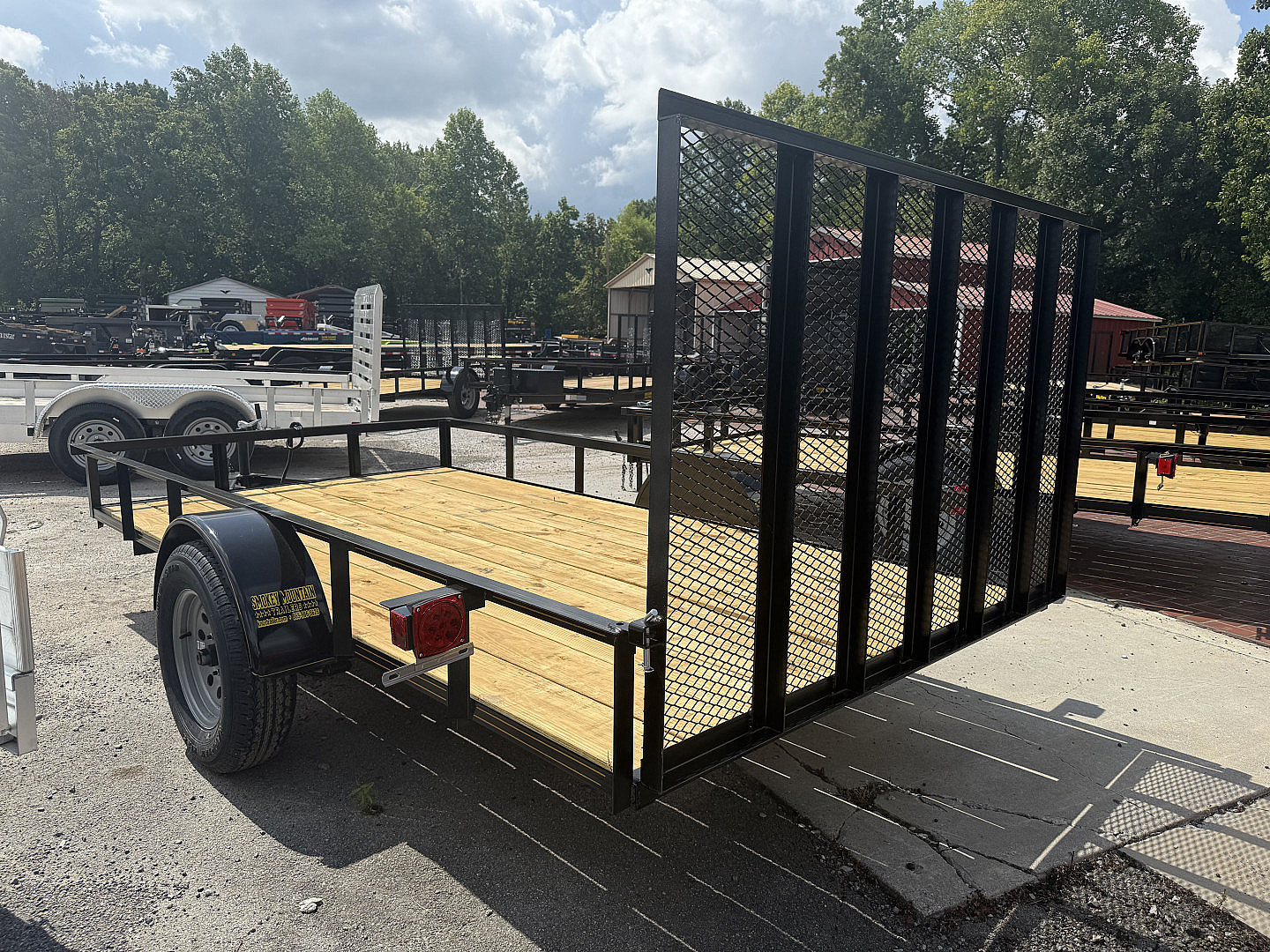 New 2025 P & T Trailers 6.4X12 AFG ANGLE Utility Trailer