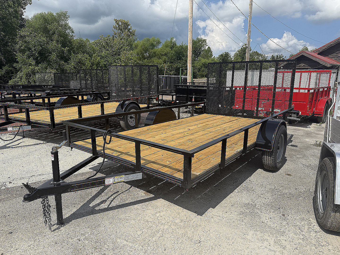New 2025 P & T Trailers 6.4X12 AFG ANGLE Utility Trailer