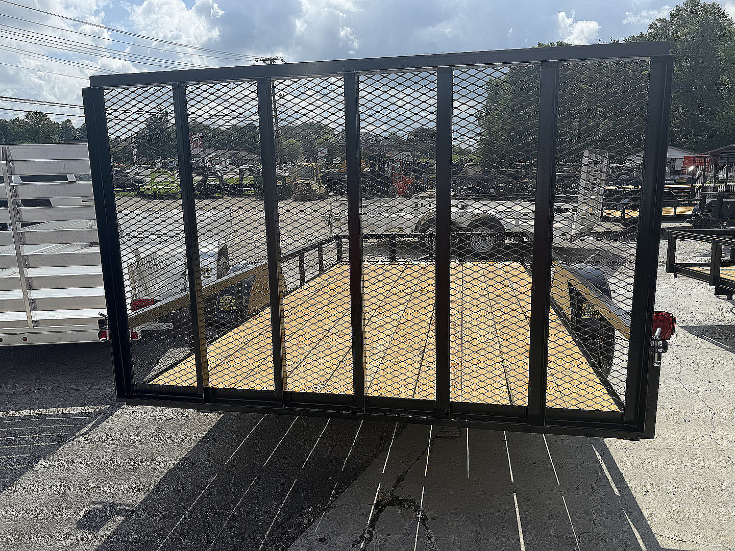 New 2025 P & T Trailers 6.4X12 AFG ANGLE Utility Trailer