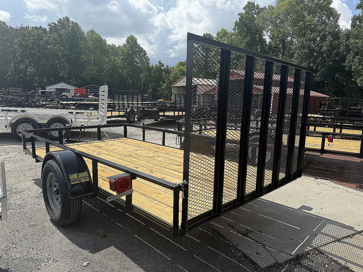 New 2025 P & T Trailers 6.4X12 AFG ANGLE Utility Trailer