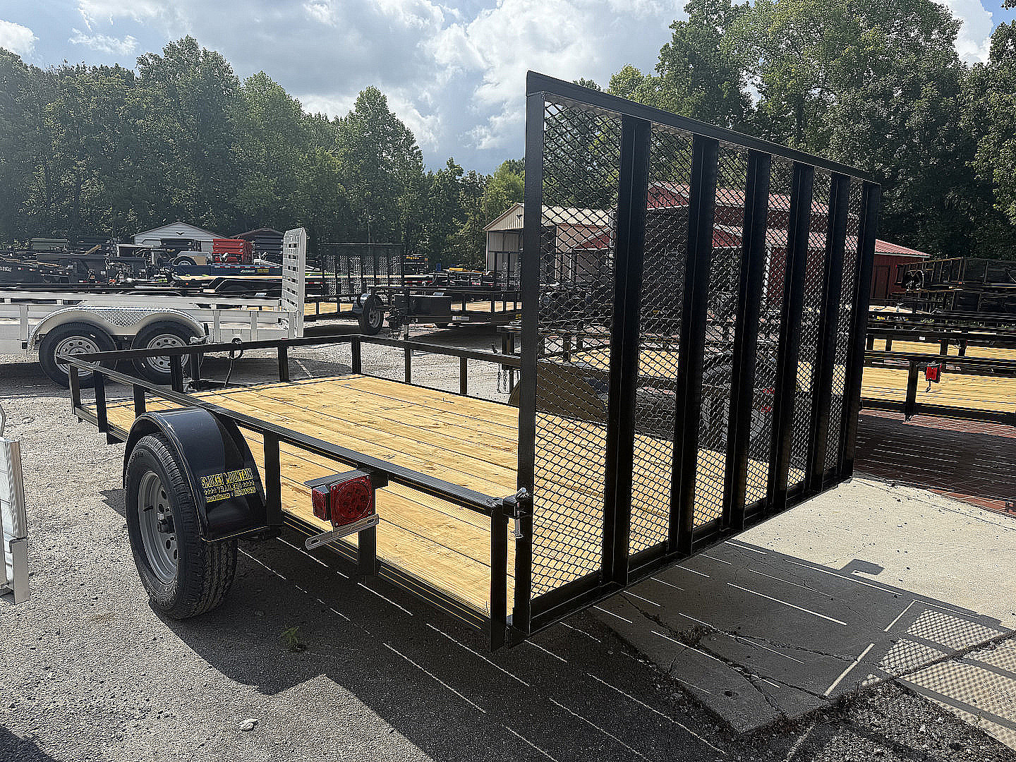 New 2025 P & T Trailers 6.4X12 AFG ANGLE Utility Trailer