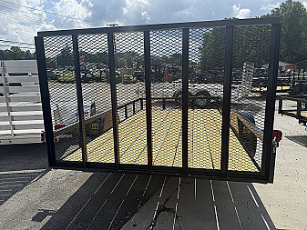 New 2025 P & T Trailers 6.4X12 AFG ANGLE Utility Trailer