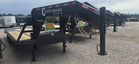 New 2025 Coffee Creek 102  X 25' Deckover Trailer - Mega Ramps