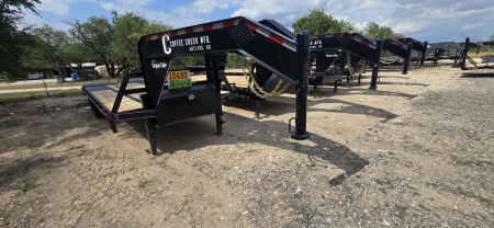 New 2025 Coffee Creek 102  X 25' Deckover Trailer - Mega Ramps