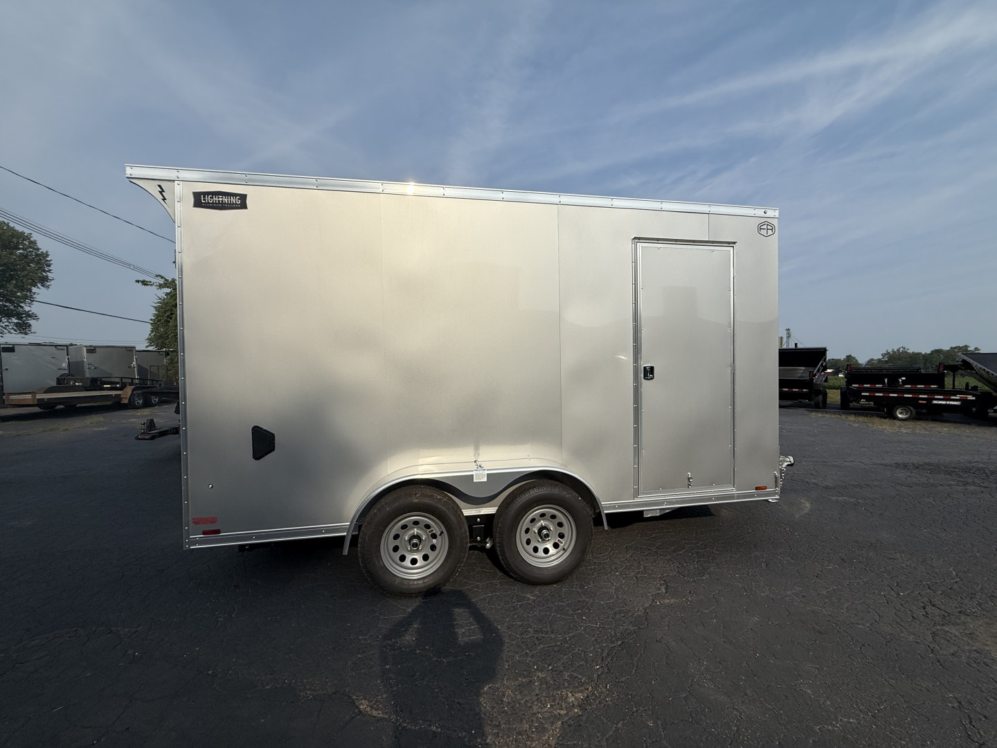 New 2026 Lightning Trailers 7X14 ALUMINUM 7K Cargo / Enclosed Trailer