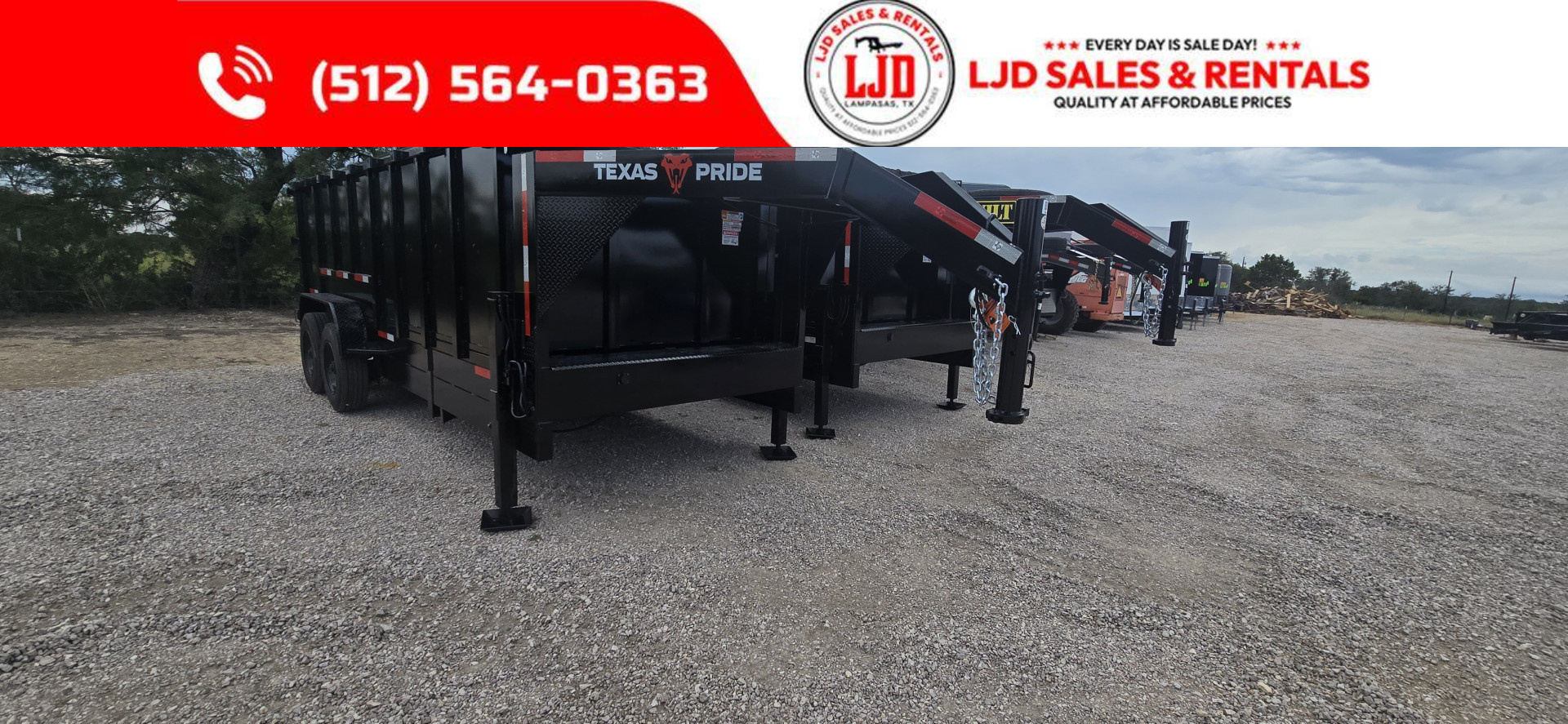 New 2025 Texas Pride - Gooseneck Dump Trailer 20K GVWR - 18'X4'