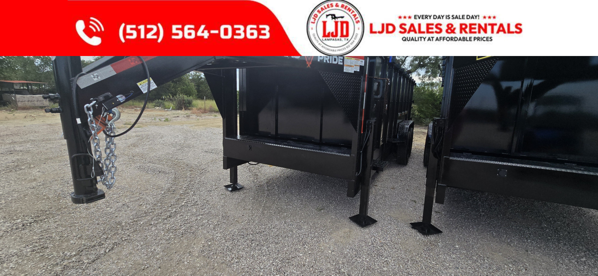 New 2025 Texas Pride - Gooseneck Dump Trailer 20K GVWR - 18'X4'