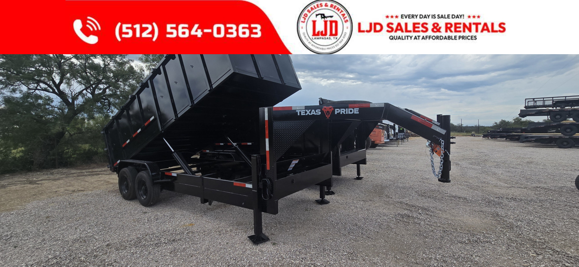New 2025 Texas Pride - Gooseneck Dump Trailer 20K GVWR - 18'X4'