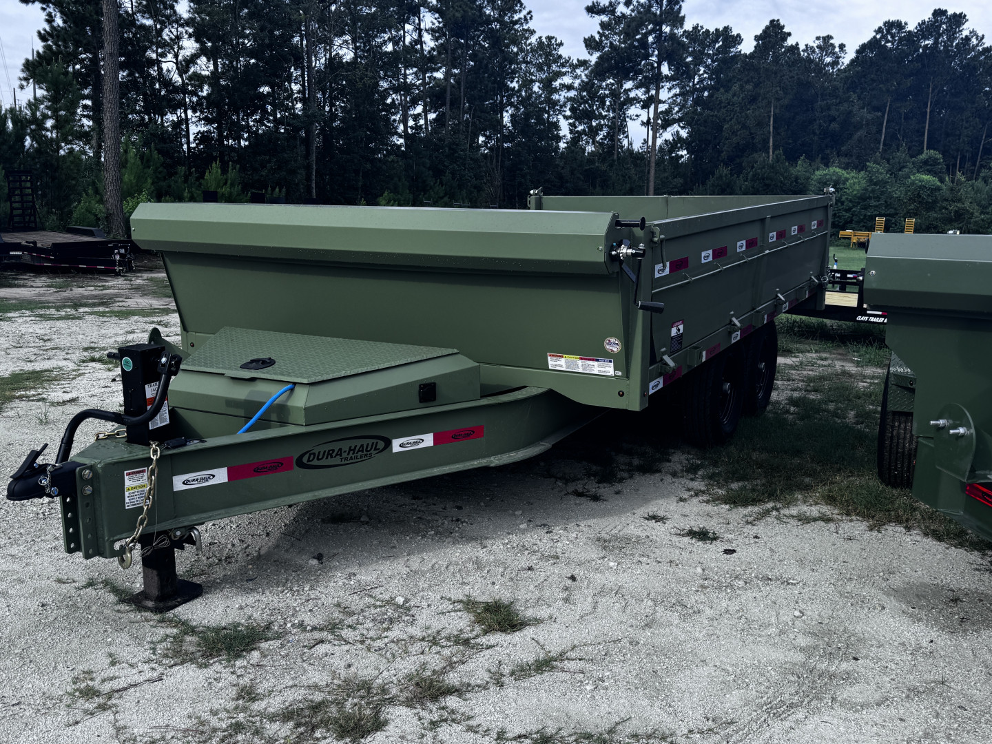 New 2025 Dura-Haul 8X14 14K BP 2' FOLD DOWN SIDES Dump Trailer