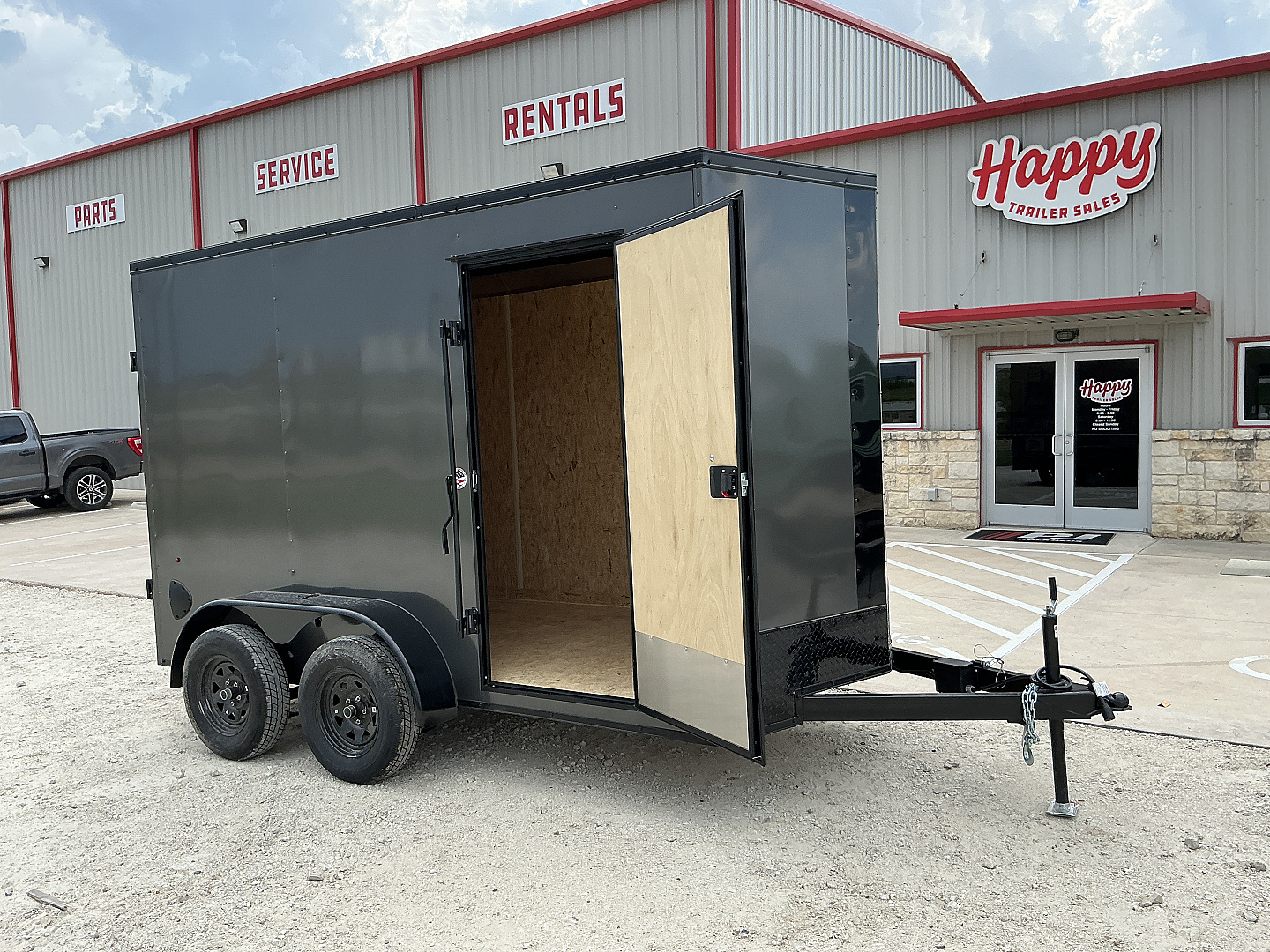 New 2026 Compass 6'x12' Enclosed Cargo Trailer - Indigo DLX