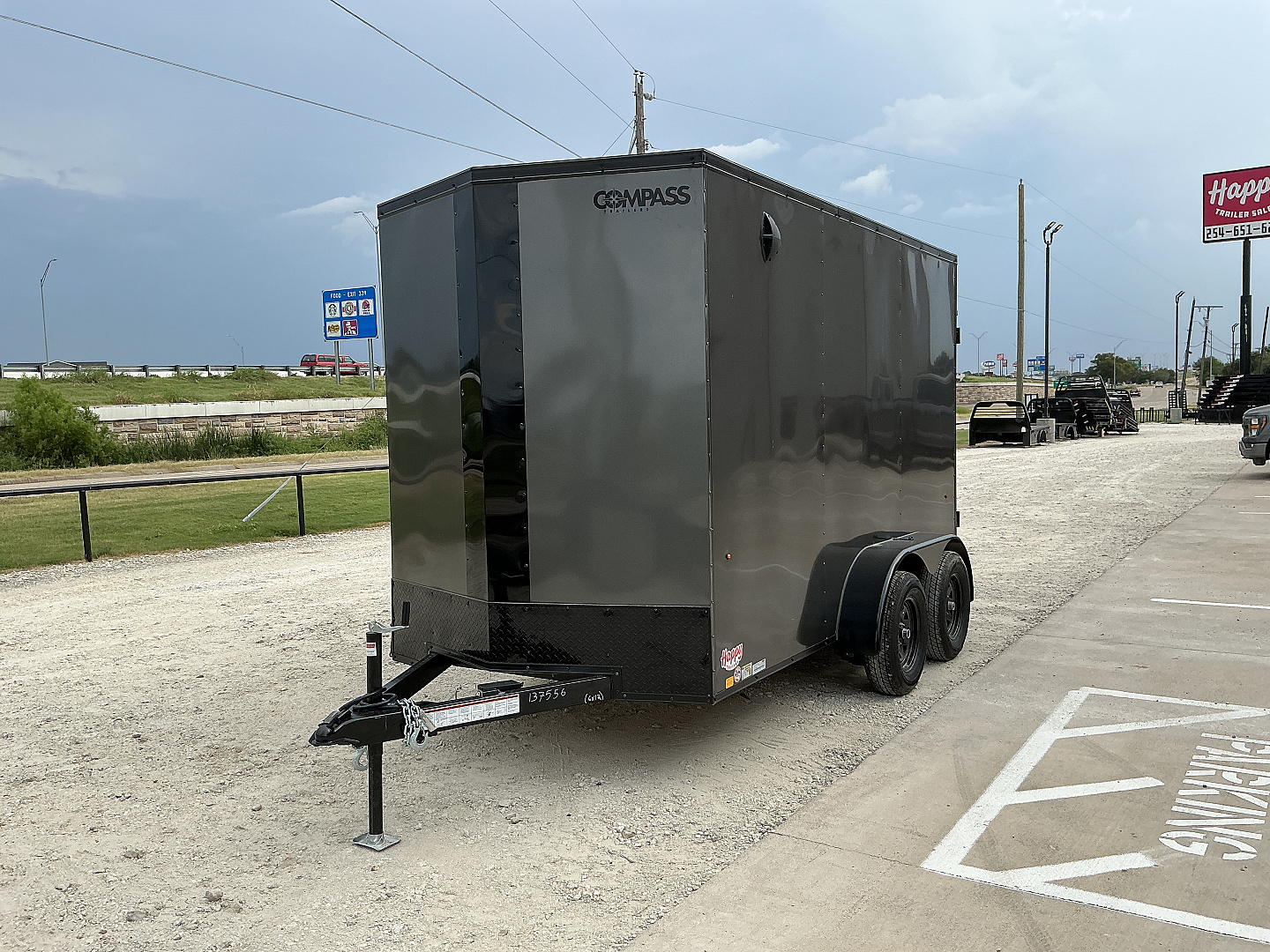 New 2026 Compass 6'x12' Enclosed Cargo Trailer - Indigo DLX