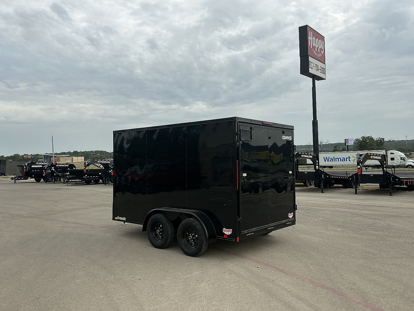 New 2026 Compass 7'x12' Enclosed Cargo Trailer - Indigo DLX