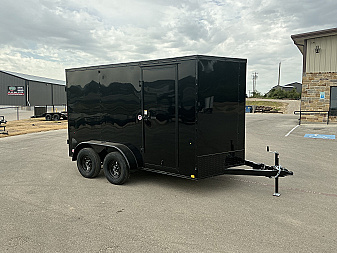 New 2026 Compass 7'x12' Enclosed Cargo Trailer - Indigo DLX