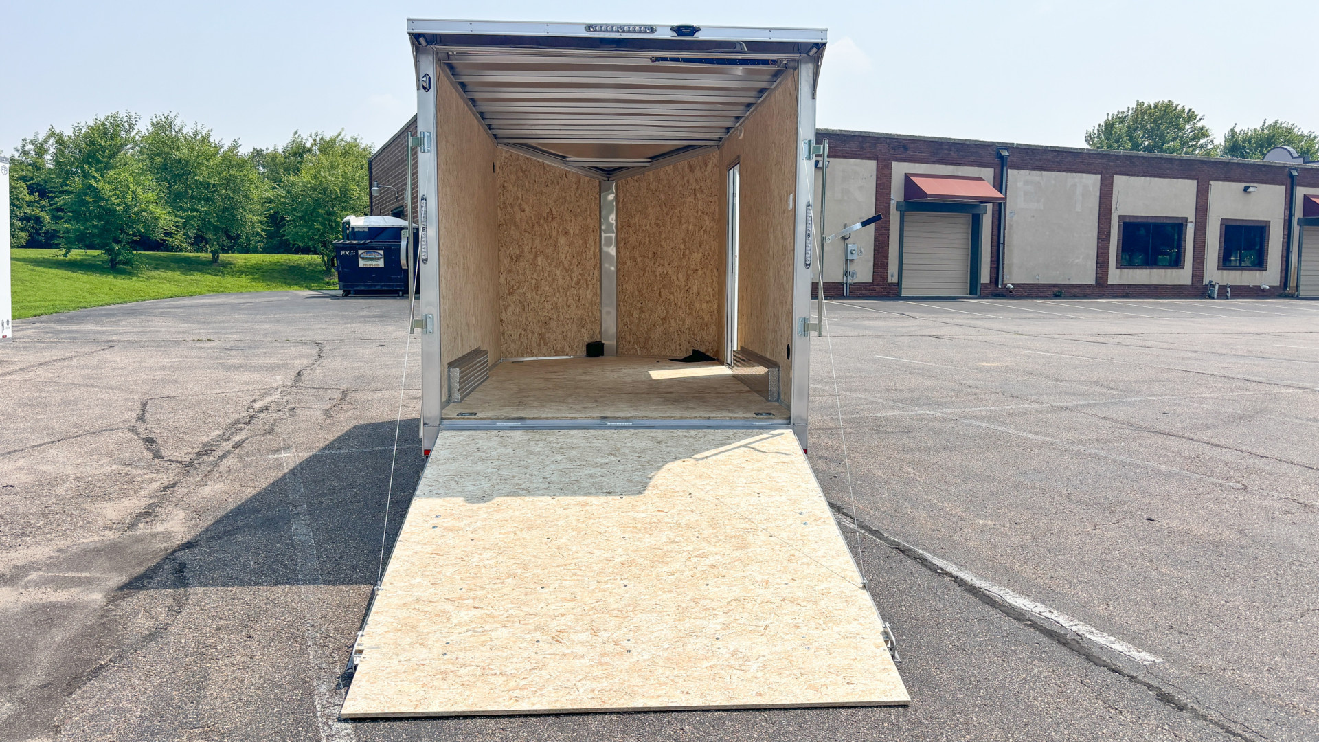 Trailer Rear Door Ramp New Lightning 7.5x14 Aluminum Enclosed Trailer - Rear ramp door! for ...