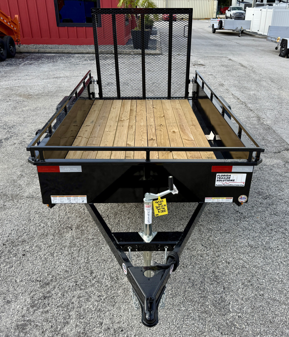 New 2026 Sure-Trac 5x10 Steel High Side 3K Utility Trailer