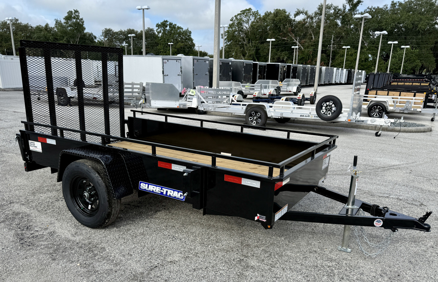 New 2026 Sure-Trac 5x10 Steel High Side 3K Utility Trailer
